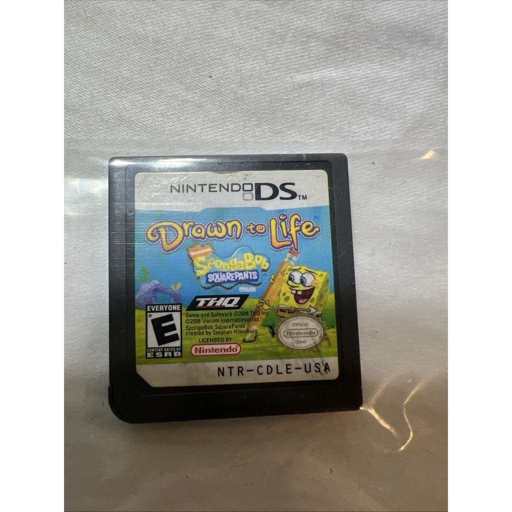 Drawn to Life SpongeBob SquarePants (Nintendo DS, 2008) Game Only